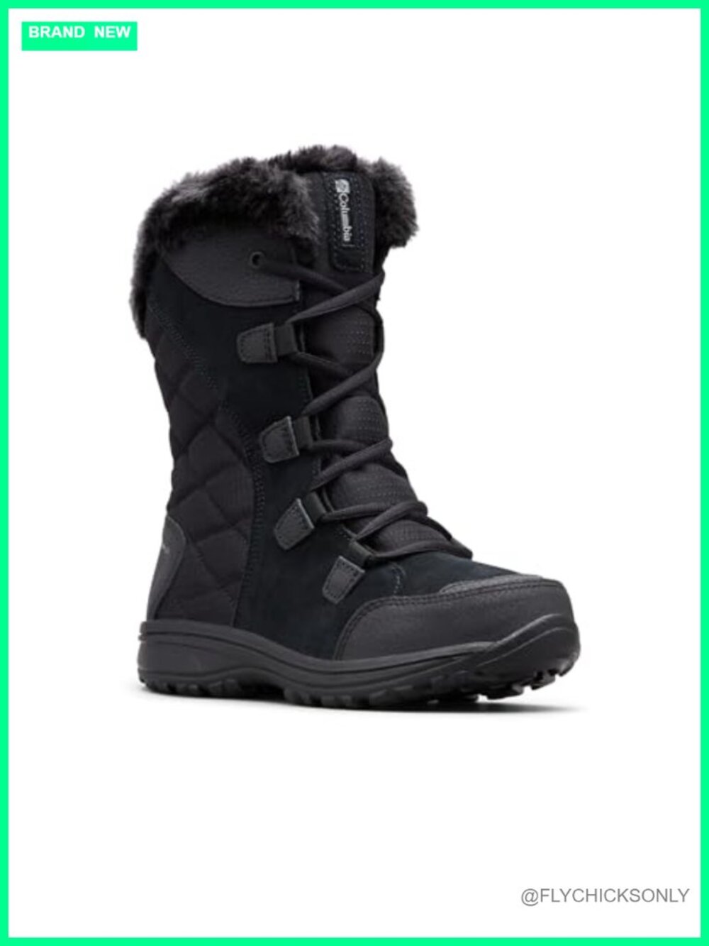 Waterproof Insulated Winter Snow Boots Faux Fur Lace-Up
